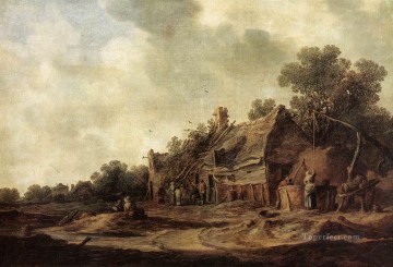  peasant - Peasant Huts with a Sweep Well landscapes Jan van Goyen